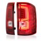 GMC Sierra 3500HD 2015-2019 Custom LED Tail Lights Red Clear