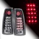 Chevy Suburban 1992-1999 LED Tail Lights Black Chrome