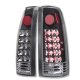 Chevy Suburban 1992-1999 LED Tail Lights Black Chrome