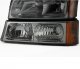 Chevy Avalanche 2003-2005 Smoked Euro Headlights and Bumper Lights