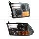 Dodge Ram 3500 2010-2018 Smoked Projector Headlights Tube DRL