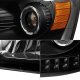 Dodge Ram 2006-2008 Black Halo Projector Headlights with LED