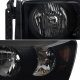 Dodge Ram 3500 2007-2009 Black Smoked Headlights