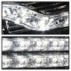 Chevy Silverado 2007-2013 Clear Projector Headlights LED DRL Facelift