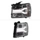 Chevy Silverado 2007-2013 Smoked Projector Headlights DRL Tube Facelift