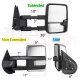 Chevy Avalanche 2007-2013 Chrome Towing Mirrors Clear LED DRL Power Heated