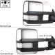 Chevy Silverado 1988-1998 Chrome Power Towing Mirrors Clear LED Running Lights