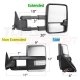 GMC Yukon Denali 1999-2000 Chrome Power Towing Mirrors Clear LED Running Lights