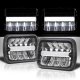 Mazda B2000 1985-1993 Black DRL LED Seal Beam Headlight Conversion