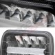 1986 Hyundai Excel Black DRL LED Seal Beam Headlight Conversion