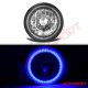 Chevy Suburban 1974-1980 Blue SMD LED Black Chrome Sealed Beam Headlight Conversion