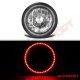 Chevy Suburban 1974-1980 Red SMD LED Black Chrome Sealed Beam Headlight Conversion