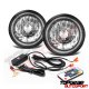 Mazda RX7 1978-1985 Color SMD LED Black Chrome Sealed Beam Headlight Conversion Remote