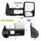GMC Sierra 2500HD 2007-2014 White Towing Mirrors Smoked LED Lights Power Heated
