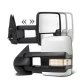 Chevy Avalanche 2007-2013 White Towing Mirrors Clear LED Lights Power Heated