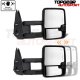 Chevy Avalanche 2007-2013 White Towing Mirrors Clear LED Lights Power Heated