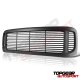 Ford F350 Super Duty 1999-2004 Black Grille and Halo Projector Headlights Conversion