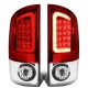 Dodge Ram 2007-2008 Red Clear LED Tail Lights Tube