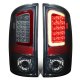 Dodge Ram 3500 2007-2009 Smoked LED Tail Lights Red Tube