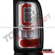 Dodge Ram 3500 1994-2002 Chrome LED Tail Lights Red Tube