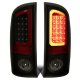 Dodge Ram 2500 2003-2006 Black Smoked LED Tail Lights Red Tube