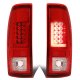 Ford F250 Super Duty 2008-2016 Custom LED Tail Lights Red Tube