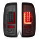 Ford F350 Super Duty 1999-2007 Smoked LED Tail Lights Red Tube