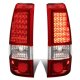 Chevy Silverado 1500HD 2001-2002 Red LED Tail Lights