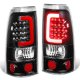 GMC Sierra 3500 2001-2006 Black LED Tail Lights Red Tube