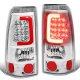 GMC Sierra 1500HD 2001-2006 Chrome LED Tail Lights Red Tube