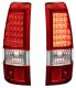 Chevy Silverado 2500HD 2003-2006 Red LED Tail Lights