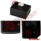 Chevy Silverado 1500HD 2003-2006 Black Smoked LED Tail Lights Red Tube