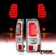 Chevy Silverado 2500HD 2003-2006 Chrome LED Tail Lights Red Tube