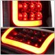 Chevy Suburban 1992-1999 Black LED Tail Lights Red Tube