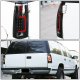 Chevy Blazer Full Size 1992-1994 Black Smoked LED Tail Lights Red Tube