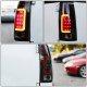 Chevy Blazer Full Size 1992-1994 Black Smoked LED Tail Lights Red Tube