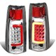 Cadillac Escalade 1999-2000 Chrome LED Tail Lights Red Tube