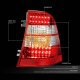 Mercedes Benz M Class 1998-2005 Red Clear LED Tail Lights