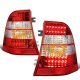 Mercedes Benz M Class 1998-2005 Red Clear LED Tail Lights