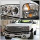 GMC Sierra 1500HD 2001-2002 Halo Projector Headlights and Bumper Lights