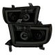 Toyota Tundra 2007-2013 Black Smoked LED DRL Projector Headlights