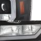 GMC Sierra Denali 2008-2013 Black LED DRL Projector Headlights