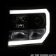 GMC Sierra Denali 2008-2013 Black LED DRL Projector Headlights