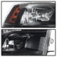 Dodge Ram 3500 2010-2018 Black Quad Headlights