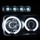 Ford F250 Super Duty 2008-2010 Black Smoked Halo Projector Headlights LED