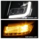 Chevy Suburban 2015-2020 Black LED DRL Projector Headlights