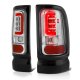 Dodge Ram 3500 1994-2002 Chrome LED Tail Lights Red Tube