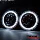 Mazda RX7 1978-1985 SMD Halo Black Chrome LED Headlights Kit