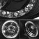 Toyota Tacoma 2005-2011 Black Smoked Dual Halo Projector Headlights LED