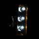 Chevy Silverado 3500 2003-2006 Black Smoked Halo Projector Headlights LED